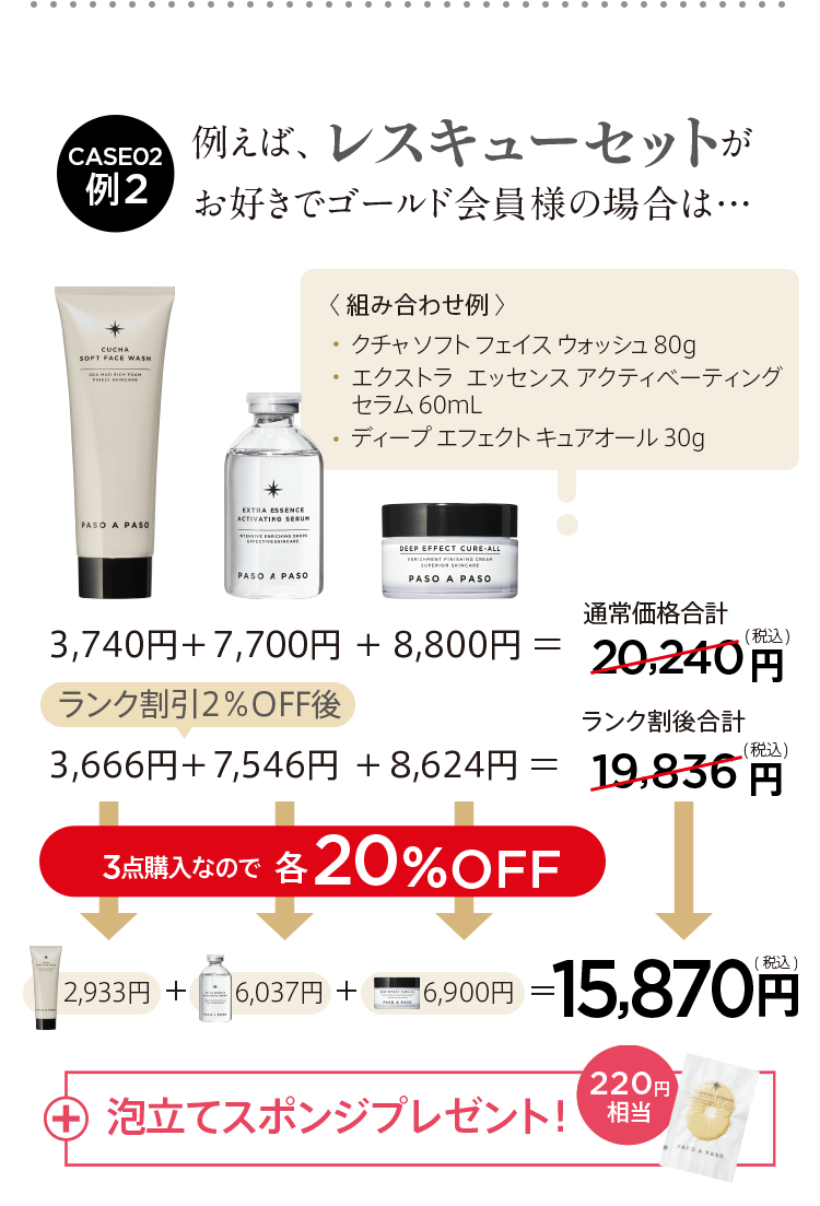 例02：レスキューセットの組み合わせの場合